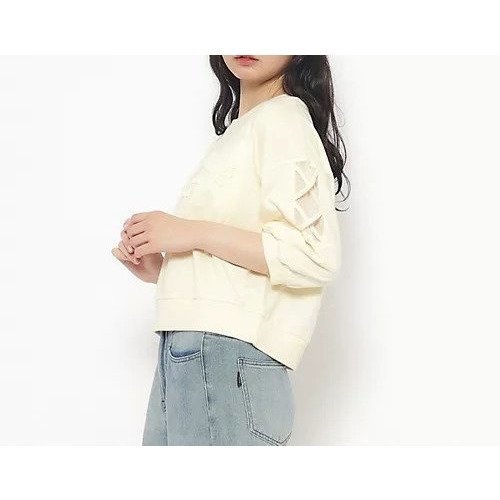 【ピンク ラテ/PINK-latte / KIDS】の袖レースUPデザインプルオーバー 人気、トレンドファッション・服の通販 founy(ファニー) 　ファッション　Fashion　キッズファッション　KIDS　トップス・カットソー　Tops/Tees/Kids　おすすめ　Recommend　ガーリー　Girly　グラフィック　Graphic　プリーツ　Pleats　レース　Race　ワイド　Wide　人気　Popularity　定番　Standard　 other-1|ID: prp329100004249383 ipo3291000000029490220