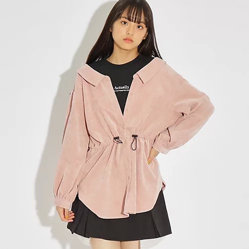 【ピンク ラテ/PINK-latte / KIDS】の【130cmサイズあり】シャツレイヤードデザインプルオーバー 人気、トレンドファッション・服の通販 founy(ファニー) 　ファッション　Fashion　キッズファッション　KIDS　トップス・カットソー　Tops/Tees/Kids　おすすめ　Recommend　インナー　Inner　カットソー　Cut And Sew　スキニー　Skinny　ドッキング　Docking　 other-1|ID: prp329100004249404 ipo3291000000029490347