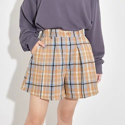 【ピンク ラテ/PINK-latte / KIDS】のフレアキュロットパンツ 人気、トレンドファッション・服の通販 founy(ファニー) 　ファッション　Fashion　キッズファッション　KIDS　ボトムス　Bottoms/Kids　おすすめ　Recommend　ショート　Short　チェック　Check　ポケット　Pocket　無地　Plain Color　 other-1|ID: prp329100004249410 ipo3291000000029490370