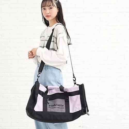 【ピンク ラテ/PINK-latte / KIDS】の【容量約62L】トラベルボストンバッグ 人気、トレンドファッション・服の通販 founy(ファニー) 　ファッション　Fashion　キッズファッション　KIDS　おすすめ　Recommend　トラベル　Travel　ボストンバッグ　Boston Bag　ポケット　Pocket　メッシュ　Mesh　ラップ　Wrap　旅行　Travel　 other-1|ID: prp329100004249450 ipo3291000000029490542