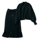 【トゥエルブクローゼット/12closet】の【洗える】モックネック&プリーツスカート ニットセットアップ 人気、トレンドファッション・服の通販 founy(ファニー) ファッション Fashion レディースファッション WOMEN セットアップ Setup スカート Skirt スカート Skirt プリーツスカート Pleated Skirts カフス Cuffs セットアップ Set Up プリーツ Pleats ペチコート Petticoat ボックス Box モックネック Mock Neck エレガント 上品 Elegant 洗える Washable thumbnail ブラック|ID: prp329100004250894 ipo3291000000029501491