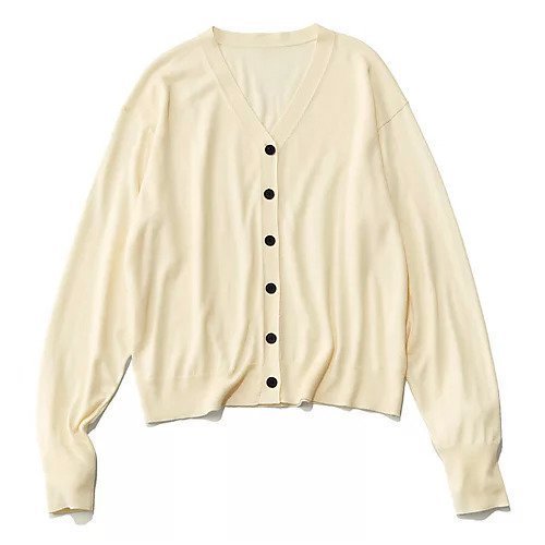 【エムセブンデイズ/M7days】の柔らかVネックカーディガン インテリア・キッズ・メンズ・レディースファッション・服の通販 founy(ファニー) 　ファッション　Fashion　レディースファッション　Ladies' Fashion Online　トップス・カットソー　Tops/Tshirt　カーディガン　Cardigans　Vネック　V-Neck　カーディガン　Cardigan　夏　Summer　春　Spring　ホワイト|ID: prp329100004250895 ipo3291000000032522996