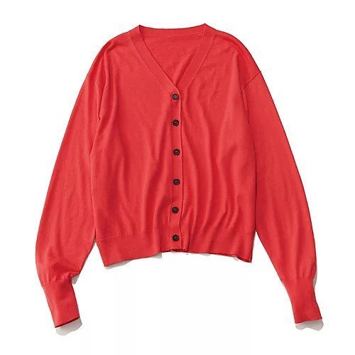 【エムセブンデイズ/M7days】の柔らかVネックカーディガン インテリア・キッズ・メンズ・レディースファッション・服の通販 founy(ファニー) 　ファッション　Fashion　レディースファッション　Ladies' Fashion Online　トップス・カットソー　Tops/Tshirt　カーディガン　Cardigans　Vネック　V-Neck　カーディガン　Cardigan　夏　Summer　春　Spring　レッド|ID: prp329100004250895 ipo3291000000032522997