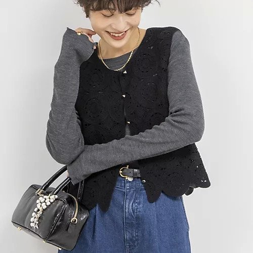 【ノーリーズ/NOLLEY'S】のサークルレース2WAYベスト 人気、トレンドファッション・服の通販 founy(ファニー) 　ファッション　Fashion　レディースファッション　WOMEN　アウター　Coat Outerwear　トップス・カットソー　Tops/Tshirt　ベスト/ジレ　Gilets/Vests　2024年　2024　2024-2025秋冬・A/W　Aw/Autumn/Winter/Fw/Fall/2024-2025　サークル　Circle　ジャケット　Jacket　ベスト　Vest　レース　Race　 other-1|ID: prp329100004250912 ipo3291000000029501568