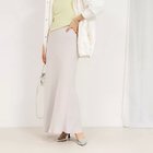 【ノーリーズソフィー/NOLLEY'S sophi】の【追加】《オールシーズン対応》ウォッシャブルマットサテンナロースカート グレーベージュ|ID: prp329100004250916 ipo3291000000031712775