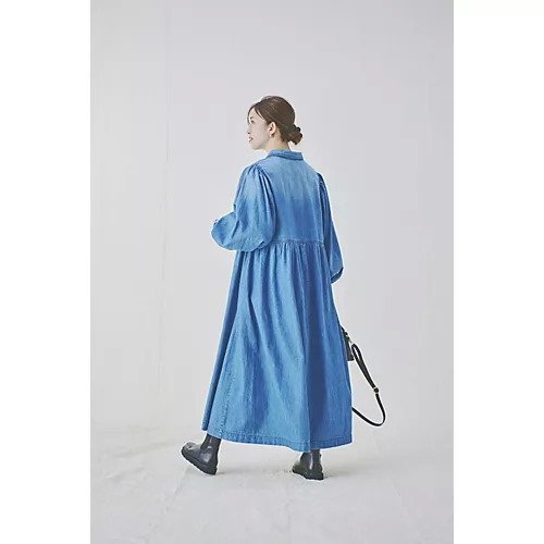 【ヘルシーデニム/Healthy Denim】の【LEE別注】【洗える】Marshmallow(デニムワンピース) 人気、トレンドファッション・服の通販 founy(ファニー) 　ファッション　Fashion　レディースファッション　Fashion for Women　ワンピース　Dresses　インナー　Innerwear　スキッパー　Skipper, Open Collar　デニム　Denim, Jeans Material　バランス　Balance, Style Balance　別注　Limited Edition, Custom Order　洗える　Machine Washable　other-3|ID: prp329100004250926 ipo3291000000031575401