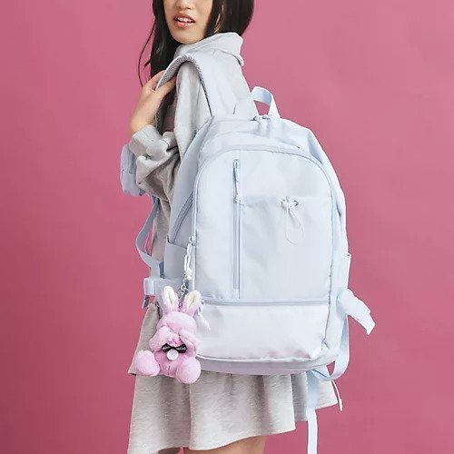 【ピンク ラテ/PINK-latte / KIDS】の【容量約20L】ポーチ付きコードギャザーリュック 人気、トレンドファッション・服の通販 founy(ファニー) 　ファッション　Fashion　キッズファッション　KIDS　クッション　Cushion　フロント　Front　ポケット　Pocket　ポーチ　Pouch　リュック　Ruck Sack　 other-1|ID: prp329100004252258 ipo3291000000029513631