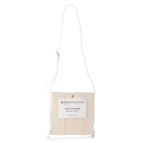 【ビューティフル ピープル/beautiful people】のlining logo pocket mini shoulder bag インテリア・キッズ・メンズ・レディースファッション・服の通販 founy(ファニー) 　ファッション　Fashion　レディースファッション　WOMEN　バッグ　Bag　2025年　2025　2025春夏・S/S　Ss,Spring/Summer,2025　ショルダー　Shoulder　シンプル　Simple　フォルム　Form　ラップ　Wrap　ecru|ID: prp329100004254898 ipo3291000000031716425