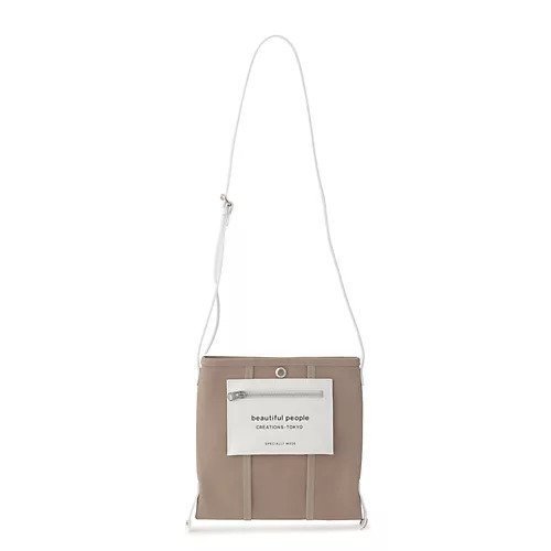 【ビューティフル ピープル/beautiful people】のlining logo pocket mini shoulder bag インテリア・キッズ・メンズ・レディースファッション・服の通販 founy(ファニー) 　ファッション　Fashion　レディースファッション　WOMEN　バッグ　Bag　2025年　2025　2025春夏・S/S　Ss,Spring/Summer,2025　ショルダー　Shoulder　シンプル　Simple　フォルム　Form　ラップ　Wrap　gray|ID: prp329100004254898 ipo3291000000031716427