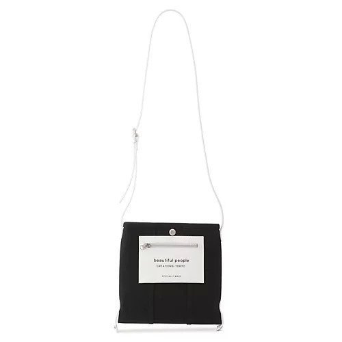 【ビューティフル ピープル/beautiful people】のlining logo pocket mini shoulder bag インテリア・キッズ・メンズ・レディースファッション・服の通販 founy(ファニー) ファッション Fashion レディースファッション Fashion for Women バッグ Bags 2025年 2025 2025春夏・S/S Spring/Summer 2025 SS25 ショルダー Shoulder, Shoulder Strap シンプル Simple, Minimal フォルム Silhouette, Form ラップ Wrap, Wrap Design black|ID: prp329100004254898 ipo3291000000034366710