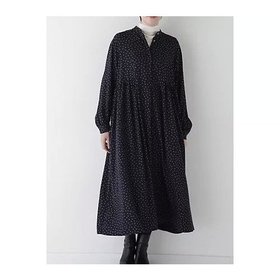 【ヒューマンウーマン/HUMAN WOMAN】 デシンドットプリントワンピース人気、トレンドファッション・服の通販 founy(ファニー) ファッション Fashion レディースファッション WOMEN ワンピース Dress おすすめ Recommend カーディガン Cardigan ギャザー Gather スタンダード Standard ドット Dot ドレープ Drape プリント Print ヘリンボン Herringbone モノトーン Monotone 手描き Hand Drawn |ID:prp329100004255857