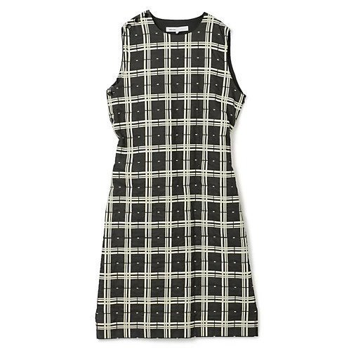 【ゼロエイトサーカス/08sircus】のPigment check bonding dress 人気、トレンドファッション・服の通販 founy(ファニー) 　ファッション　Fashion　レディースファッション　WOMEN　ワンピース　Dress　ドレス　Party Dresses　コンパクト　Compact　チェック　Check　ドレス　Dress　プリント　Print　ボンディング　Bonding　モダン　Modern　 other-1|ID: prp329100004256178 ipo3291000000029558064