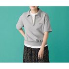 【サイ/SCYE】のTubelar Loop Back Terry Logo Half Zip Pullover 人気、トレンドファッション・服の通販 founy(ファニー) ファッション Fashion レディースファッション Fashion for Women トップス・カットソー Cut & Sew Tops カジュアルプルオーバー・ニットトップス Pullovers & Knit Tops / Casual Pullovers ダメージ Distressed, Destroyed 半袖 Short Sleeve, Half Sleeve thumbnail ヘザーグレー|ID: prp329100004257510 ipo3291000000034322602