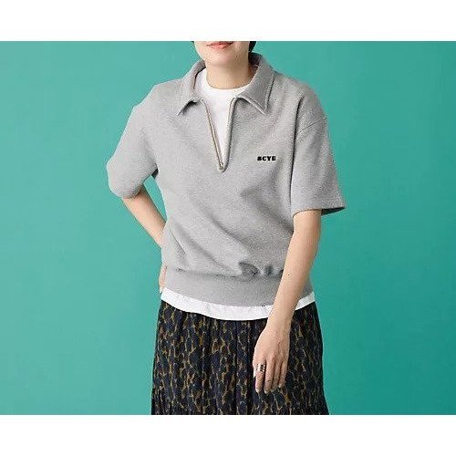【サイ/SCYE】のTubelar Loop Back Terry Logo Half Zip Pullover 人気、トレンドファッション・服の通販 founy(ファニー) 　ファッション　Fashion　レディースファッション　Fashion for Women　トップス・カットソー　Cut & Sew Tops　カジュアルプルオーバー・ニットトップス　Pullovers & Knit Tops / Casual Pullovers　ダメージ　Distressed, Destroyed　半袖　Short Sleeve, Half Sleeve　 other-1|ID: prp329100004257510 ipo3291000000035427355