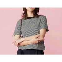【スローン/SLOANE】の60/2コットン天竺 マイクロボーダーTシャツ 人気、トレンドファッション・服の通販 founy(ファニー) ファッション Fashion レディースファッション Fashion for Women トップス・カットソー Cut & Sew Tops シャツ・ブラウス・オフィスカジュアル Elegant Blouses & Button-Ups ロングTシャツ・Tシャツ Longline T-Shirts & Tees シルケット Silket, Silky Cotton ボーダー Border, Stripe モノトーン Monotone, Black and White |ID:prp329100004257511