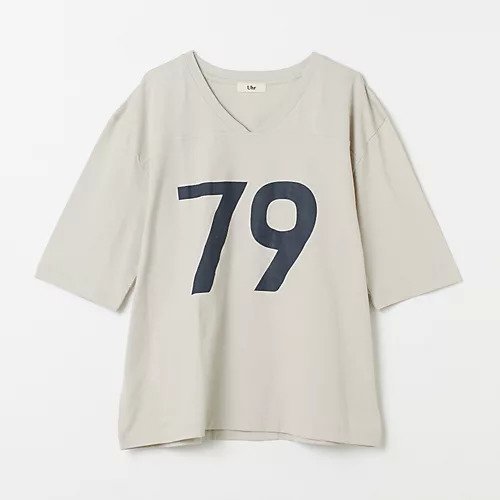 【ウーア/Uhr】の79 Football Tee インテリア・キッズ・メンズ・レディースファッション・服の通販 founy(ファニー) 　ファッション　Fashion　レディースファッション　Fashion for Women　フロント　Front, Front Design　【HPS別注】Taupe|ID: prp329100004257513 ipo3291000000032616877