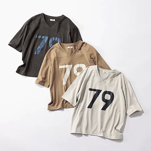 【ウーア/Uhr】の79 Football Tee 人気、トレンドファッション・服の通販 founy(ファニー) 　ファッション　Fashion　レディースファッション　Fashion for Women　フロント　Front, Front Design　other-3|ID: prp329100004257513 ipo3291000000032616879