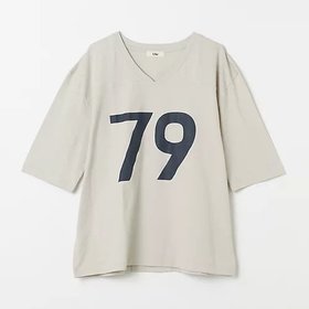 【ウーア/Uhr】の79 Football Tee 人気、トレンドファッション・服の通販 founy(ファニー) ファッション Fashion レディースファッション Fashion for Women フロント Front, Front Design |ID:prp329100004257513
