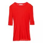 【チノ/CINOH】のTENCEL CASHMERE RIB T-SHIRT 人気、トレンドファッション・服の通販 founy(ファニー) ファッション Fashion レディースファッション WOMEN トップス・カットソー Tops/Tshirt シャツ/ブラウス Shirts/Blouses ロング / Tシャツ T-Shirts インナー Inner カシミヤ Cashmere シルク Silk シンプル Simple ダブル Double テレコ Tereko thumbnail RED|ID: prp329100004257517 ipo3291000000029569416