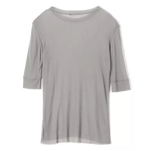 【チノ/CINOH】のTENCEL CASHMERE RIB T-SHIRT 人気、トレンドファッション・服の通販 founy(ファニー) ファッション Fashion レディースファッション Fashion for Women トップス・カットソー Cut & Sew Tops シャツ・ブラウス・オフィスカジュアル Elegant Blouses & Button-Ups ロングTシャツ・Tシャツ Longline T-Shirts & Tees インナー Innerwear シルク Silk, 100% Silk シンプル Simple, Minimal ダブル Double, Double-Breasted テレコ Ribbed, Rib Stitch 洗える Machine Washable other-2|ID: prp329100004257517 ipo3291000000035910761