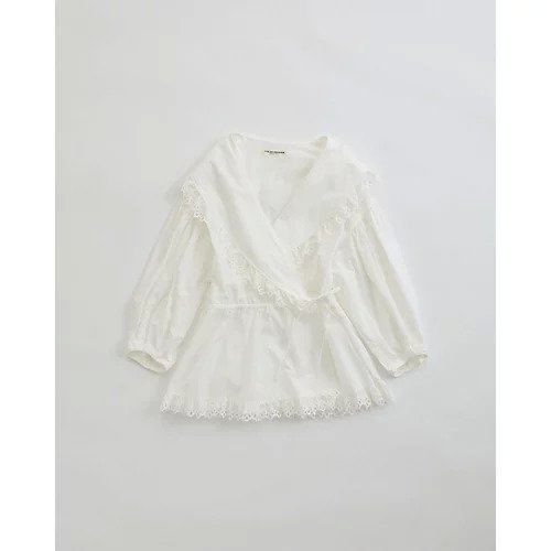 【シンゾーン/Shinzone】のCACHE COUER BLOUSE インテリア・キッズ・メンズ・レディースファッション・服の通販 founy(ファニー) 　ファッション　Fashion　レディースファッション　WOMEN　ギャザー　Gather　フェミニン　Feminine　レース　Race　羽織　Haori　WHITE|ID: prp329100004257626 ipo3291000000029569713