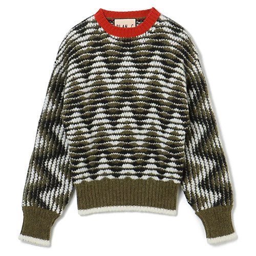 【プラン C/Plan C】のCROPPED JAQUARD KNIT 人気、トレンドファッション・服の通販 founy(ファニー) 　ファッション　Fashion　レディースファッション　WOMEN　トップス・カットソー　Tops/Tshirt　ニット　Knit Tops　2023年　2023　2023-2024秋冬・A/W　Aw/Autumn/Winter//Fw/Fall-Winter/2023-2024　A/W・秋冬　Aw・Autumn/Winter・Fw・Fall-Winter　コンパクト　Compact　ベビー　Baby　洗える　Washable　 other-1|ID: prp329100004257638 ipo3291000000029569743