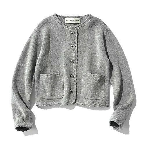 【シンゾーン/Shinzone】のBOUCLE KNIT JACKET 人気、トレンドファッション・服の通販 founy(ファニー) 　ファッション　Fashion　レディースファッション　Fashion for Women　アウター　Coat / Outerwear Collection　レディースジャケット・軽アウター　Jackets　トップス・カットソー　Cut & Sew Tops　ニット　Knit Tops & Sweaters　オケージョン　Occasion Wear　かぎ針　Crochet　カーディガン　Cardigan, Knitwear　コレクション　Collection, Seasonal Line　コンパクト　Compact, Small Size　シルバー　Silver, Metallic Silver　ジャケット　Jacket, Outerwear　スカーフ　Scarf, Neckwear　デニム　Denim, Jeans Material　トリミング　Trimming, Decorative Edge　ドット　Polka Dot, Dot Pattern　バランス　Balance, Style Balance　フィット　Fit, Slim Fit　フォルム　Silhouette, Form　フォーマル　Formal, Dressy　ボーダー　Border, Stripe　別注　Limited Edition, Custom Order　ミックス　Mix, Mixed Style　other-3|ID: prp329100004257647 ipo3291000000033516283
