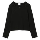 【クレージュ/COURREGES】のNECKLINE MILANO KNIT SWEATER 人気、トレンドファッション・服の通販 founy(ファニー) ファッション Fashion レディースファッション WOMEN トップス・カットソー Tops/Tshirt ニット Knit Tops パーカ Sweats スウェット Sweat 2023年 2023 2023-2024秋冬・A/W Aw/Autumn/Winter//Fw/Fall-Winter/2023-2024 クラシカル Classical スクエア Square ミラノ Milan 洗える Washable thumbnail BLACK|ID: prp329100004257655 ipo3291000000029569784