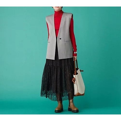 【チノ/CINOH】のSUMMER WOOL GILLET 人気、トレンドファッション・服の通販 founy(ファニー) 　ファッション　Fashion　レディースファッション　Fashion for Women　サマー　Summer, Summer Style　フロント　Front, Front Design　マニッシュ　Mannish, Boyish　エレガント 上品　Elegant　夏　Summer　other-3|ID: prp329100004257705 ipo3291000000034156963