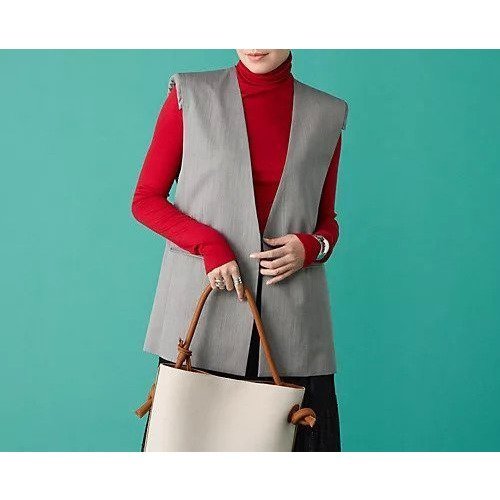 【チノ/CINOH】のSUMMER WOOL GILLET 人気、トレンドファッション・服の通販 founy(ファニー) ファッション Fashion レディースファッション Fashion for Women サマー Summer, Summer Style フロント Front, Front Design マニッシュ Mannish, Boyish エレガント 上品 Elegant 夏 Summer other-2|ID: prp329100004257705 ipo3291000000035293225