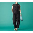 【ティッカ/TICCA】のドットエンブロイダリーパンツ 人気、トレンドファッション・服の通販 founy(ファニー) ファッション Fashion レディースファッション WOMEN パンツ Pants オーガンジー Organdy シアー Sheer ドット Dot バランス Balance リラックス Relax thumbnail ブラック|ID: prp329100004257762 ipo3291000000029570095