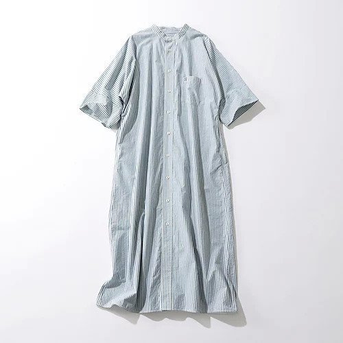 【ティッカ/TICCA】のハーブノーカラー半袖シャツワンンピース 人気、トレンドファッション・服の通販 founy(ファニー) 　ファッション　Fashion　レディースファッション　WOMEN　トップス・カットソー　Tops/Tshirt　シャツ/ブラウス　Shirts/Blouses　カフス　Cuffs　バランス　Balance　ポケット　Pocket　半袖　Short Sleeve　羽織　Haori　ロング　Long　other-3|ID: prp329100004257865 ipo3291000000031824134