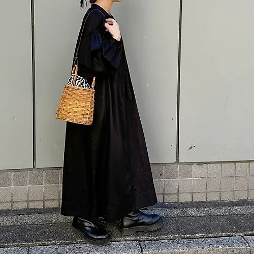 【トゥエルブクローゼット/12closet】の【洗える】リヨセルリネンバンドカラーワンピース 人気、トレンドファッション・服の通販 founy(ファニー) 　ファッション　Fashion　レディースファッション　Fashion for Women　ワンピース　Dresses　ドレープ　Drape, Draping Fabric　リボン　Ribbon, Bow　春　Spring　洗える　Machine Washable　other-3|ID: prp329100004257909 ipo3291000000031941760