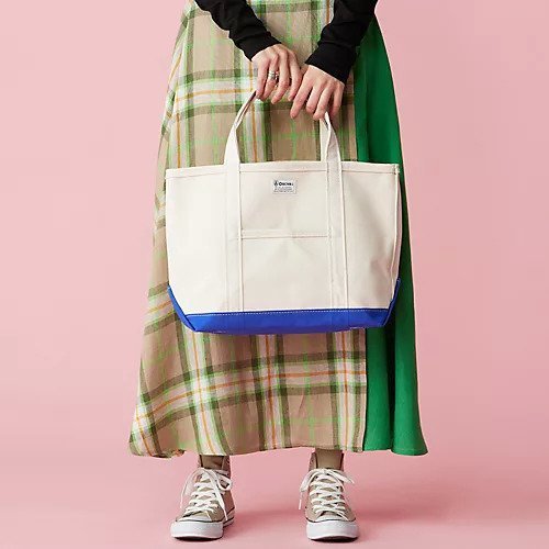 【オーシバル/ORCIVAL】のTOTE BAG MEDIUM インテリア・キッズ・メンズ・レディースファッション・服の通販 founy(ファニー) 　ファッション　Fashion　レディースファッション　WOMEN　バッグ　Bag　シンプル　Simple　ボトム　Bottom　定番　Standard　ECRU&#215;ULTRAMARINE|ID: prp329100004257996 ipo3291000000029570689