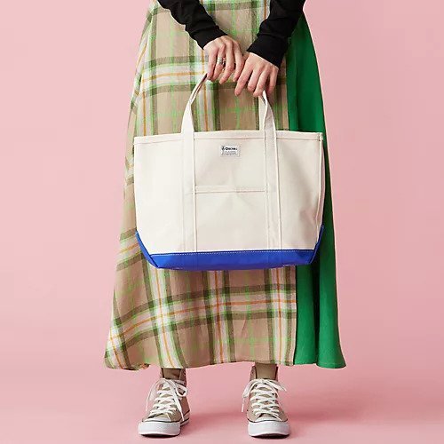 【オーシバル/ORCIVAL】のTOTE BAG MEDIUM インテリア・キッズ・メンズ・レディースファッション・服の通販 founy(ファニー) 　ファッション　Fashion　レディースファッション　Fashion for Women　バッグ　Bags　シンプル　Simple, Minimal　ボトム　Bottoms, Lower Wear　定番　Standard, Basic Item　ECRU&#215;ULTRAMARINE|ID: prp329100004257996 ipo3291000000034618888