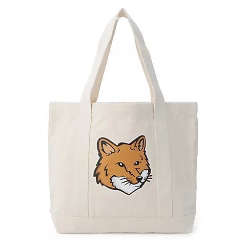 【メゾン キツネ/MAISON KITSUNE】のFOX HEAD TOTE BAG 人気、トレンドファッション・服の通販 founy(ファニー) 　ファッション　Fashion　レディースファッション　WOMEN　バッグ　Bag　キャンバス　Canvas　フォックス　Fox　ポケット　Pocket　 other-1|ID: prp329100004258006 ipo3291000000029570711