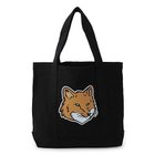 【メゾン キツネ/MAISON KITSUNE】のFOX HEAD TOTE BAG 人気、トレンドファッション・服の通販 founy(ファニー) ファッション Fashion レディースファッション WOMEN バッグ Bag キャンバス Canvas フォックス Fox ポケット Pocket thumbnail BLACK|ID: prp329100004258006 ipo3291000000029570713