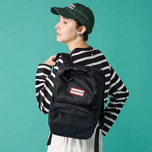 【ハンター/HUNTER】のNYLON PIONEER MEDIUM TOPCLIP BACKPACK インテリア・キッズ・メンズ・レディースファッション・服の通販 founy(ファニー) 　ファッション　Fashion　レディースファッション　WOMEN　ジップ　Zip　ジャカード　Jacquard　ポケット　Pocket　メッシュ　Mesh　ラップ　Wrap　BLACK|ID: prp329100004258078 ipo3291000000029570917