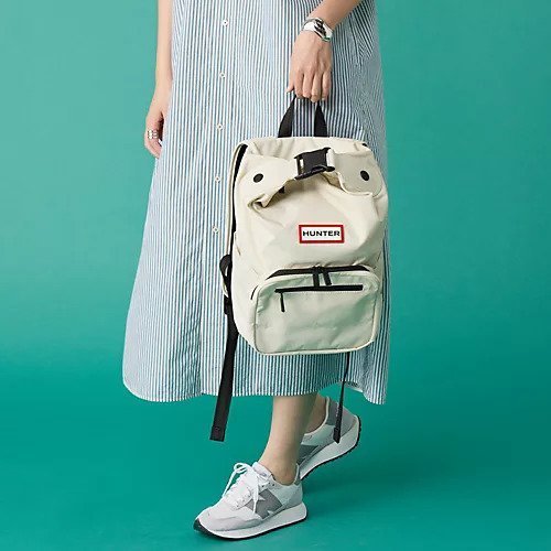 【ハンター/HUNTER】のNYLON PIONEER MEDIUM TOPCLIP BACKPACK インテリア・キッズ・メンズ・レディースファッション・服の通販 founy(ファニー) 　ファッション　Fashion　レディースファッション　WOMEN　ジップ　Zip　ジャカード　Jacquard　ポケット　Pocket　メッシュ　Mesh　ラップ　Wrap　SOFT SAND|ID: prp329100004258078 ipo3291000000029570918