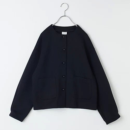 【トゥエルブクローゼット/12closet】の【12classe】【洗える】ダンボールノーカラージャケット インテリア・キッズ・メンズ・レディースファッション・服の通販 founy(ファニー) https://founy.com/ ファッション Fashion レディースファッション WOMEN アウター Coat Outerwear ジャケット Jackets ノーカラージャケット No Collar Leather Jackets ギャザー Gather ジャケット Jacket 洗える Washable |ID: prp329100004258312 ipo3291000000029572106