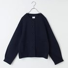 【トゥエルブクローゼット/12closet】の【12classe】【洗える】ダンボールノーカラージャケット 人気、トレンドファッション・服の通販 founy(ファニー) ファッション Fashion レディースファッション WOMEN アウター Coat Outerwear ジャケット Jackets ノーカラージャケット No Collar Leather Jackets オケージョン Occasion カットソー Cut And Sew ジャケット Jacket デニム Denim 洗える Washable thumbnail ネイビー|ID: prp329100004258312 ipo3291000000029572108