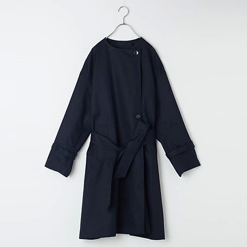 【トゥエルブクローゼット/12closet】の【洗える】ノーカラートレンチコート インテリア・キッズ・メンズ・レディースファッション・服の通販 founy(ファニー) https://founy.com/ ファッション Fashion レディースファッション WOMEN アウター Coat Outerwear コート Coats トレンチコート Trench Coats フォーマル Formal ミドル Middle エレガント 上品 Elegant 洗える Washable |ID: prp329100004258315 ipo3291000000029572129