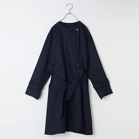 【トゥエルブクローゼット/12closet】 【洗える】ノーカラートレンチコート人気、トレンドファッション・服の通販 founy(ファニー) ファッション Fashion レディースファッション WOMEN アウター Coat Outerwear コート Coats トレンチコート Trench Coats トレンチ Trench 定番 Standard 洗える Washable |ID:prp329100004258315