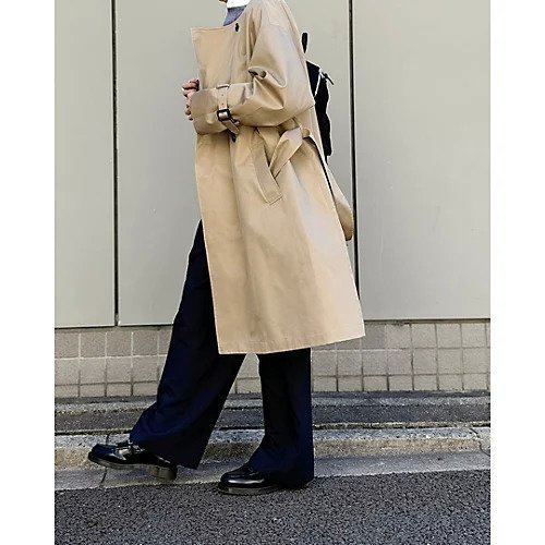 【トゥエルブクローゼット/12closet】の【洗える】【撥水】ノーカラートレンチコート 人気、トレンドファッション・服の通販 founy(ファニー) 　ファッション　Fashion　レディースファッション　Fashion for Women　アウター　Coat / Outerwear Collection　コート・ロングコート・ピーコート　Long Coats, Peacoats & More　トレンチコート / 春秋の定番アウター　Trench Coats　オケージョン　Occasion Wear　クラシカル　Classical, Vintage-Inspired　スカーフ　Scarf, Neckwear　フィット　Fit, Slim Fit　リボン　Ribbon, Bow　エレガント 上品　Elegant　春　Spring　洗える　Machine Washable　ビジネス 仕事 通勤　Business / Work / Commuting　other-3|ID: prp329100004258315 ipo3291000000031941769