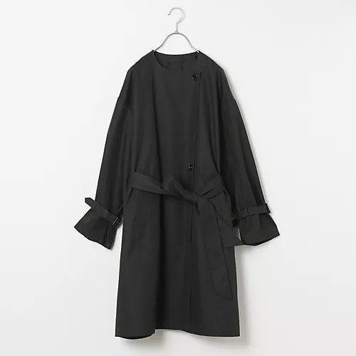 【トゥエルブクローゼット/12closet】の【洗える】【撥水】ノーカラートレンチコート インテリア・キッズ・メンズ・レディースファッション・服の通販 founy(ファニー) ファッション Fashion レディースファッション Fashion for Women アウター Coat / Outerwear Collection コート・ロングコート・ピーコート Long Coats, Peacoats & More トレンチコート / 春秋の定番アウター Trench Coats インナー Innerwear 洗える Machine Washable スタイリッシュ Stylish, Fashionable スニーカー Sneakers, Trainers 人気 Popular, Best Seller ミドル Middle Length, Mid Height エレガント 上品 Elegant ブラック|ID: prp329100004258315 ipo3291000000033330855