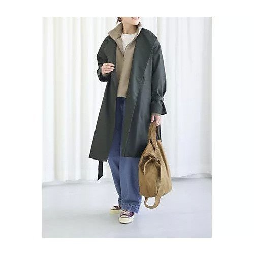【トゥエルブクローゼット/12closet】の【洗える】【撥水】ノーカラートレンチコート 人気、トレンドファッション・服の通販 founy(ファニー) ファッション Fashion レディースファッション Fashion for Women アウター Coat / Outerwear Collection コート・ロングコート・ピーコート Long Coats, Peacoats & More トレンチコート / 春秋の定番アウター Trench Coats インナー Innerwear 洗える Machine Washable スタイリッシュ Stylish, Fashionable スニーカー Sneakers, Trainers 人気 Popular, Best Seller ミドル Middle Length, Mid Height エレガント 上品 Elegant other-2|ID: prp329100004258315 ipo3291000000033666981