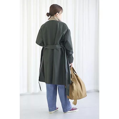 【トゥエルブクローゼット/12closet】の【洗える】【撥水】ノーカラートレンチコート 人気、トレンドファッション・服の通販 founy(ファニー) ファッション Fashion レディースファッション Fashion for Women アウター Coat / Outerwear Collection コート・ロングコート・ピーコート Long Coats, Peacoats & More トレンチコート / 春秋の定番アウター Trench Coats インナー Innerwear 洗える Machine Washable スタイリッシュ Stylish, Fashionable スニーカー Sneakers, Trainers 人気 Popular, Best Seller ミドル Middle Length, Mid Height エレガント 上品 Elegant other-3|ID: prp329100004258315 ipo3291000000033666985