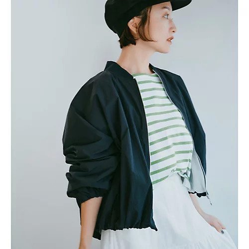 【ティッカ/TICCA】のナイロンショートMA-1 人気、トレンドファッション・服の通販 founy(ファニー) 　ファッション　Fashion　レディースファッション　WOMEN　アウター　Coat Outerwear　MA-1　MA-1　エアリー　Airy　エレガント 上品　Elegant　春　Spring　ギャザー　Gather　コーティング　Coating　軽量　Lightweight　ショート　Short　定番　Standard　バランス　Balance　フォルム　Form　ブルゾン　Blouson　ミリタリー　Military　other-3|ID: prp329100004258329 ipo3291000000031718433