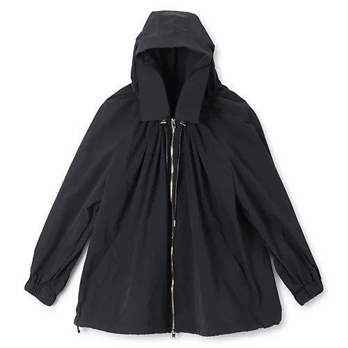 【チノ/CINOH】のNYLON HOODIE BLOUSON インテリア・キッズ・メンズ・レディースファッション・服の通販 founy(ファニー) 　ファッション　Fashion　レディースファッション　WOMEN　アウター　Coat Outerwear　ブルゾン　Blouson/Jackets　エレガント 上品　Elegant　ドレープ　Drape　ドローコード　Draw Cord　フロント　Front　BLACK|ID: prp329100004258330 ipo3291000000031718454