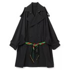 【トーガ/TOGA】のStretch kersey coat 人気、トレンドファッション・服の通販 founy(ファニー) ファッション Fashion レディースファッション WOMEN アウター Coat Outerwear コート Coats 2023年 2023 2023-2024秋冬・A/W Aw/Autumn/Winter//Fw/Fall-Winter/2023-2024 スカーフ Scarf thumbnail black|ID: prp329100004258390 ipo3291000000029572518